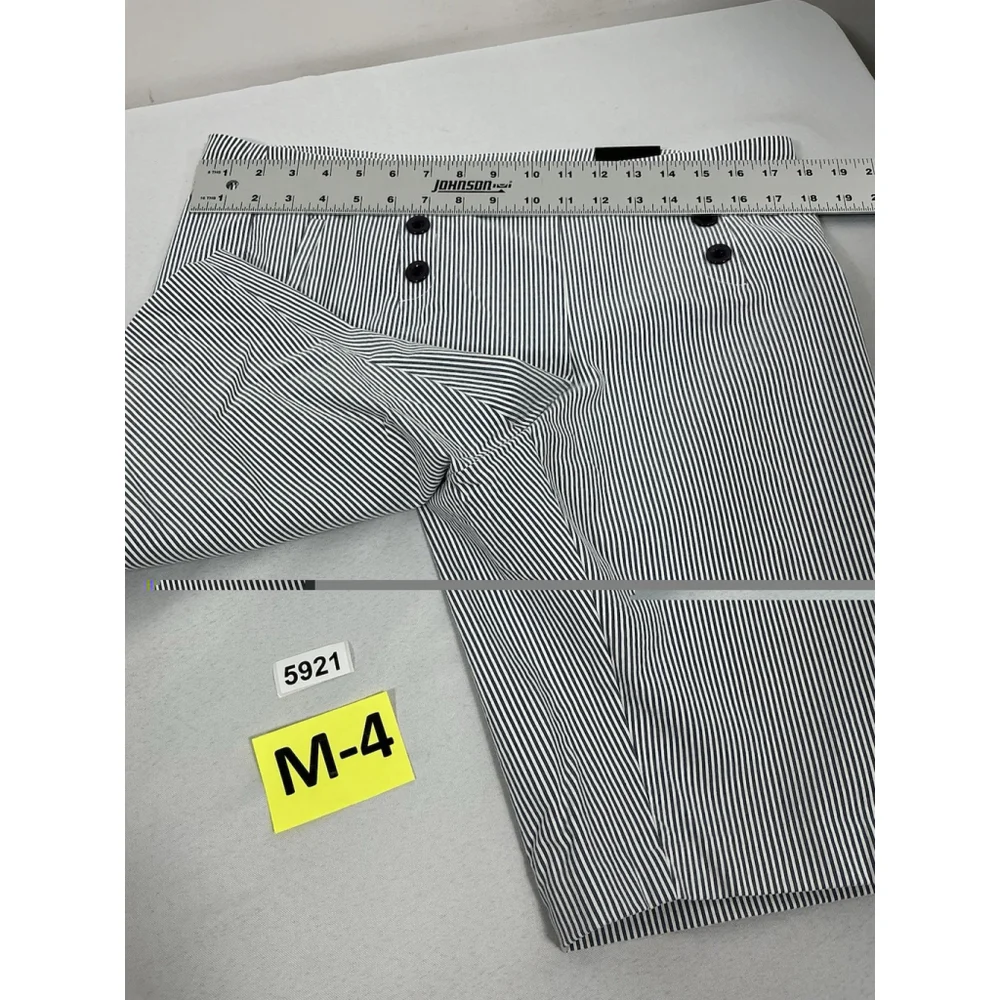 Womans SoHo Apparel Pullon Bermuda Shorts Large Blue White Stripe NWT